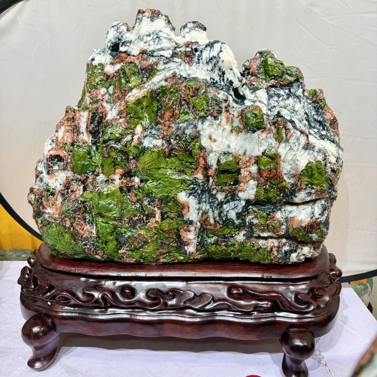 青海七彩黃河石原原石奇石國(guó)畫(huà)天然觀賞石客廳玉石裝飾風(fēng)水?dāng)[件